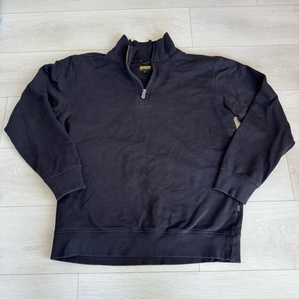 Blaklader Workwear Black 1/4 Zip Sweatshirt Men’s Size XL